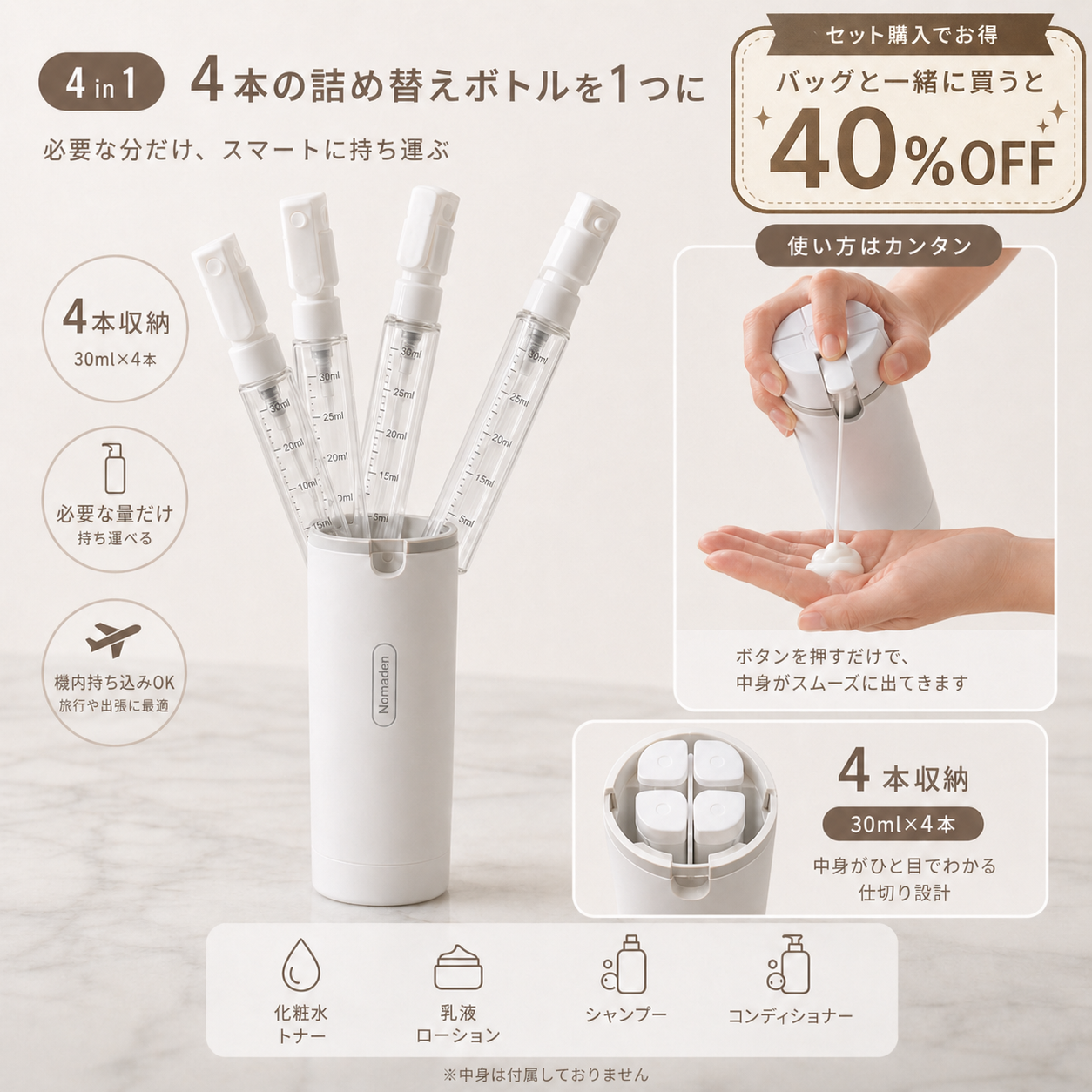 LUXERAバック　大容量の機内持込バック　新品　ローズ LUXERA バッグ2.0｜洗練された旅を叶えるプレミアムトラベルバッグ